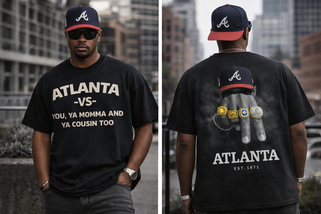 Atlanta Vs Tee w/ Lime Green Font